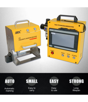 US Stock 300W Portable Pneumatic Dot Peen Marking Machine Metal Engraving Machine Chassis Number VIN Code Marking Machine